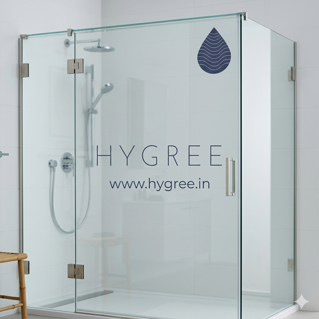 glass shower cubicle